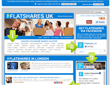 Tablet Screenshot of flatsharesuk.com